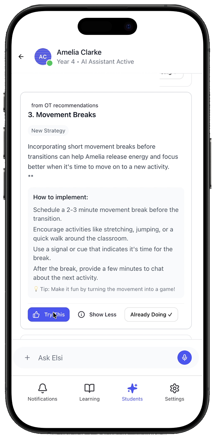 Elsi strategy recommendation
